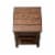 Lake House Dark Brown Chair Side Table Perspective: back