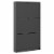 Tvilum Bright 3 Drawer Shoe Cabinet in Black Matte with 1 Layer Perspective: back