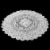 Juvale 59-Inch Round Decorative Lace Tablecloth with Floral Patterns, White Perspective: back