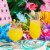150x Disposable Tropical Hawaiian Luau Party Umbrella Cocktail Drink Straws Perspective: back