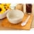 100-Pack Disposable Plastic Chinese Soup Spoons, White, 4.5 x 1.2 Inches Perspective: back