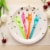 Plastic Silverware Set - 216-Piece Neon Cutlery in Green, Blue, and Pink Perspective: back