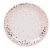 Disposable Dinnerware Set for 24  - Rose Gold Foil Dot Cutlery Party Supplies Perspective: back