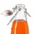 6Pcs Glass Bottles with Swing Top Lids 35.5oz for Vinegar Oil Liquid Honey Perspective: back