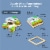 Wood Farm Animal Block Puzzles with Tray for Toddlers Kids (6 in 1), 6 Designs Perspective: back