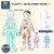 Set of 17 Pieces Magnetic Human Body Puzzle Double Sided, approx. 3 Foot Tall Perspective: back