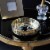 Egnazia - Gold Metal Mirror Tray - Medium Rounded Bright-Eyed Suzy Perspective: back