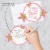 Big Dot of Happiness Pink Twinkle Twinkle Little Star - Shaped Invitations & Envelopes 12 Ct Perspective: back