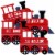 Big Dot of Happiness Railroad Party Crossing - Train Decorations DIY Essentials - 20 Ct Perspective: back