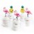 Big Dot of Happiness Pink Flamingo - Party Like a Pineapple Cupcake Toppers Treat Picks 24 Ct Perspective: back