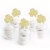 Big Dot of Happiness Gold Glitter Shamrock No-Mess Dessert Cupcake Toppers Treat Picks 24 Ct Perspective: back