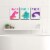 Big Dot of Happiness Roar Dinosaur Girl Wall Art 7.5 x 10 in Set of 3 Wash Brush Flush Perspective: back