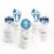 Big Dot of Happiness First Communion Blue Elegant Cross Cupcake Toppers Treat Picks 24 Ct Perspective: back