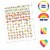 Big Dot of Happiness Love is Love Pride Round Candy Sticker Favors (1 sheet of 108) Perspective: back