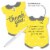 Big Dot of Happiness Hello Little One Yellow & Gray Shaped Thank You Cards & Envelopes 12 Ct Perspective: back