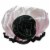 Kella Milla Stylish Satin Shower Cap, Pink & Rose Perspective: back