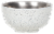 Fifty/Fifty Insulated Speckled Bowl with Lid - White/Blue Perspective: back