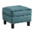 Picket House Furnishings Teagan Ottoman in Blue Perspective: back
