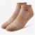 Pair of Thieves Blackout/Whiteout Men's Cushioned Low-Cut Socks - Taube/Brown Perspective: back