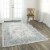 Alora Decor Elect 8' x 10' Ivory/Blue/Brown/Gray Power-Loomed/Hybrid Area Rug Perspective: back
