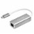 USB 3.1 Type-C Gen1 to RJ45 Gigabit Ethernet network adapter, charcoal Perspective: back