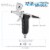 G76 Pistol Trigger Gravity Feed Airbrush, Spray Gun Air Cap Head, 0.3mm Tip, 3 Gravity Cups Perspective: back