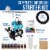 Dual Fan Air Tank Compressor System with Gravity Feed Airbrush, 6 Color Paint Set, Hose Perspective: back