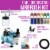 Cake Decorating Airbrushing System Kit with Siphon Feed Airbrush, 12 Food Colors, Compressor Perspective: back