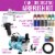 Deluxe Cake Decorating Airbrushing System Kit - 2 Airbrushes, 12 Food Color Set, Compressor Perspective: back