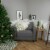 Northlight Woodland Trees Christmas Throw Pillow - 15 - Green and White Perspective: back