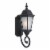 Yosemite Home Decor Brielle Exterior Light Wall Mount in Black Perspective: back