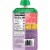 Plum® Organics TOTS Mighty 4® Banana Peach Pumpkin Carrot Greek Yogurt & Oat Food Pouch Perspective: back