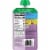 Plum Organics® Tots Mighty Builder Fruit & Veggie BlendProtein & Fiber Stage 4 Food Pouch Perspective: back