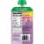 Plum Organics® Mighty Protein & Fiber Fruit & Veggie Blend Stage 4 Food Pouch Perspective: back