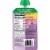 Plum Organics® Mighty Protein & Fiber Fruit & Veggie Blend Stage 4 Food Pouch Perspective: back