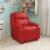 Flash Furniture Deluxe Contemporary Heavily Padded Vinyl Kids Recliner W/Storage Arms Perspective: back