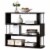 Barnes 3 Shelf Bookcase in Dark Brown Perspective: back