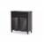 Baxton Studio FP-02LV-Espresso Calvin Espresso Shoe-Storage Cabinet - 33.38 x 30.75 x 14.63 i Perspective: back