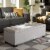 Roanoke Storage Bench in Grayish Beige Perspective: back