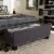 Hannah Storage Bench in Dark Gray Perspective: back