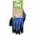 Mud H2O Women's Small Latex Coated Polyester Cobalt Blue Garden Glove Perspective: back