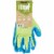 Mud Super Grip Women's Large Latex Coated Garden Glove - Lime Green Perspective: back