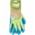 Mud Super Grip Women's Latex Coated Garden Glove - Lime Green Perspective: back