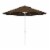 California Umbrella 9' Patio Umbrella in Teak Perspective: back