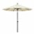 California Umbrella 9' Patio Umbrella in Canvas Perspective: back