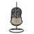 Parlay Swing Outdoor Patio Fabric Lounge Chair - Espresso Beige Perspective: back