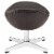 Glove Leather Ottoman - Brown Perspective: back
