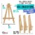 4  x 6  Stretched Canvas with 8  Mini Wood Display Easel Kit, 12 Pack - Artist Tabletop Stand Perspective: back