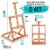 Venice Heavy Duty Tabletop Wooden H-Frame Studio Easel, Adjustable Painting & Display Easel Perspective: back
