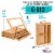 Grand Solana Adjustable Wooden 3-Drawer Storage Box Easel - Portable Wood Artist Desktop Case Perspective: back